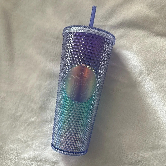 Starbucks Iridescent Studded 24 oz Tumbler 💜🩵​​ - Picture 1 of 1